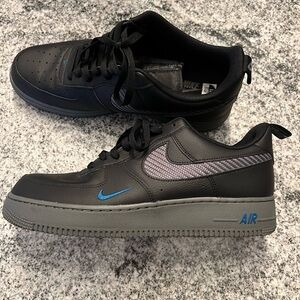 Nike Air Force 1 Low - Black Royal Carbon Fiber. Men’s size 11. Worn once